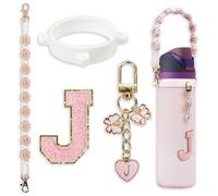 Cute Letter Charms Set Compatible with 24oz 32oz 40oz Owala Water Bottle, Owala Kids, Owala Coffee Tumbler, Owala FreeSip, Includes Handle Strap, for Owala Accessories and, mixture