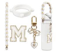 Cute Letter Charms Set Compatible with 24oz 32oz 40oz Owala Water Bottle, Owala Kids, Owala Coffee Tumbler, Owala FreeSip, Includes Handle Strap, for Owala Accessories and, mixture