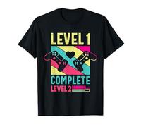 Cute Level 1 Complete 1st Wedding Anniversary Gamer Girl T-Shirt