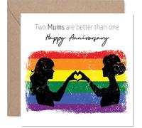 Cute LGBT Anniversary Card, Better Than One