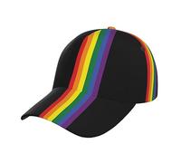 Cute LGBT Gay Pride Hats for Men Women Rainbow Baseball Cap Adjustable LGBT Baseball Hats Unisex, Lgbt Pride-00000006, One size