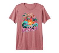 Cute Life is Better AT Beach Cruising Vacation Trip Beach Premium T-Shirt