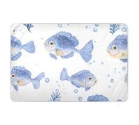 Cute Light Purple Fishes Extra Large Resuable Toddler Mattress Pads Soft Absorbent Potty Training Pads Machine Washable Diaper Pads for Children Adults Pets 52" L x 34" W