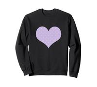 Cute Lilac Purple and Orange Polka Dot Pattern Minimalist Sweatshirt