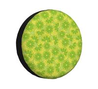 Cute Limes Kelly Green Rv Tire Cover, Adjustable Spare Tire Cover, RV Spare Tire Cover, 14-17 Inch, Tire Covers for Trailers, SUVs, Trucks and Many