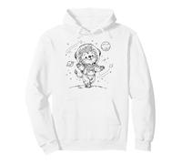 Cute Lion Astronaut Space Explorer Moon Walker Pullover Hoodie