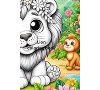 Cute lion coloring book: For kids