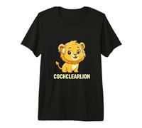 Cute Lion Cub Cochlear Implant Awareness Premium T-Shirt