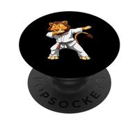 Cute Lion Jiu Jitsu BJJ Kid Martial Arts Hero PopSockets Adhesive PopGrip