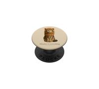Cute Lion Mane Cat Funny Pet Lover Mindset PopSockets Adhesive PopGrip