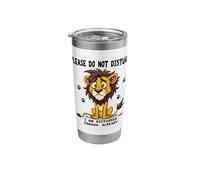 Cute Lion Please Do Not Bother Stainless Steel Insulated Tumbler