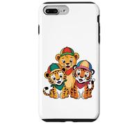 Cute Lion, Tiger and Leopard - Happy Animal Friends Case for iPhone 7 Plus/8 Plus