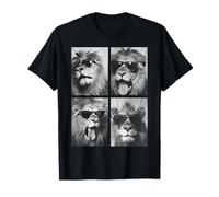 Cute Lions with Sunglasses Cool Lion Animals Photo Booth T-Shirt