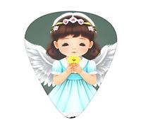 Cute Little Angel Guitar Plectrums Classical Triangle Bass Acoustic And Electric Guitar Plectrums For Guitarists 12 Pieces