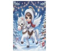 Cute Little Angel Jigsaw Puzzles for Kids 1000 Pieces 3d Wooden Puzzle Decompression Game for Adults Women Girl Educational Game Toys (78×53cm)