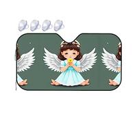 Cute Little Angel Medium Car Windshield Sunshade - Quick Cooling in The car in Summer, Portable Storage Sunshade