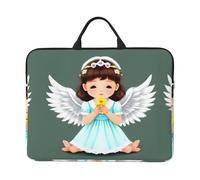 Cute Little Angel Printed Laptop Sleeve 16.5 * 12.2", Business and Casual Dual use, Suitable for Some laptops