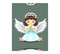 Cute Little Angel Self-Adhesive Sparkling Crystal Stickers are Suitable for Art Greeting Cards, Scrapbooking, Home Decoration, Suitable for car and Craft Decoration