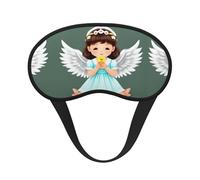 Cute Little Angel Sleep Mask Soft Eye MaskBlindfold Eyeshade Smooth Comfortable Eye Cover with