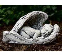 Cute little angel statue Stone baby angel figurine Sleeping baby angel statue Baby angel memorial stone sculpture Kids figure for garden art Sleeping baby angel figurine Antique angel ornament