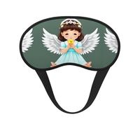 Cute Little Angel Universal Lightweight Eye Mask: Great for Travel, Office Naps and Shift Work. Provides a Comfortable Sleeping Environment