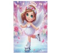 Cute Little Angel Wooden Jigsaw Puzzles for Adults 1000 Piece Puzzle for Kids & Teens, Fun Educational Games for Family Game Night 78×53cm