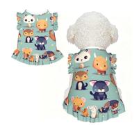 Cute little animals M Pet Apparel for Small Dogs-Cute Summer Outfit for Puppy, Soft Breathable Pet Clothes for Cat