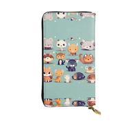 Cute Little Animals Pattern Leather Clutch (7.5x4.1 inches) - Coin Card Key Wallet