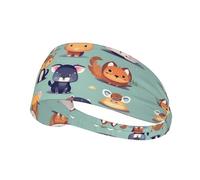 Cute little animals Printed Elastic Sports Headband â€“ Ideal for running, tennis, yoga and indoor fitness