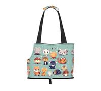 Cute Little Animals Printed pet Shoulder Bag, Suitable for Small Dogs and Cats, Shopping and Travel Dual-Purpose Bag