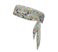 Cute little animals Printed sports headbands Fitness basketball running badminton mountaineering sports headbands