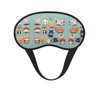 Cute Little Animals Sleep Mask Soft Eye MaskBlindfold Eyeshade Smooth Comfortable Eye Cover with