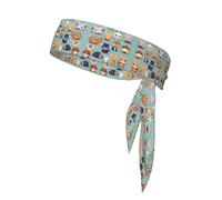 Cute little animals Sports Head Tie.Sweat Absorbing Polyester Bandana for Running, Yoga & Gym, Adjustable Unisex Head Wrap
