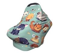Cute little animals Versatile full-print Stroller Chair Cover/Nursing Cover, specially designed for your baby
