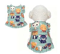 Cute little animals XS Pet Apparel for Small Dogs-Cute Summer Outfit for Puppy, Soft Breathable Pet Clothes for Cat