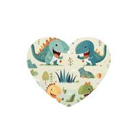 Cute Little Baby Dinosaur Pattern Car Air Fresheners 4 Pcs Heart Shape Hanging Aromatherapy Tablets Scented Fresheners For Bedroom Bathroom
