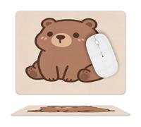 Cute Little Bear Leather Mouse Pad Mouse Mat
