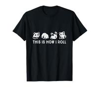 Cute Little Bear Panda, This Is How I Roll T-Shirt
