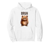 Cute Little Bear Serving Big Bruh Energy fun design Pullover Hoodie