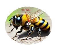 Cute Little Bee Christmas Tree Skirt 48" Fashion Holiday Accessories Suitable for Halloween and Christmas