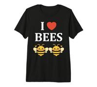 Cute Little Bee Funny Simple i Love Bees Premium T-Shirt