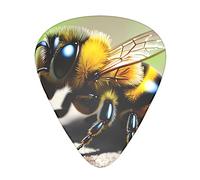 Cute Little Bee Guitar Plectrums Classical Triangle Bass Acoustic And Electric Guitar Plectrums For Guitarists 12 Pieces