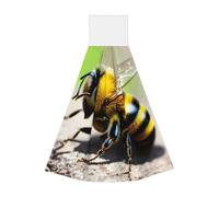 Cute little bee Hangable portable towel, velvet super absorbent kitchen towel, children's adult bathroom kitchen hanging towel