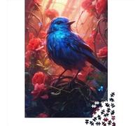 Cute Little Blue Bird Jigsaw Puzzles 1000 Pieces Jigsaw Puzzle for Adults Intellectual Game Jigsaw Puzzle Toys for Adults 1000pcs (38x26cm)