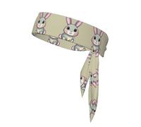Cute Little Bunny Double-Sided Sports Headband for All Activities As Tennis, Football, Yoga, and Running