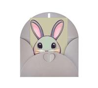 Cute Little Bunny Greeting Card, 4x6 Inch With Envelope, #Suitable For Birthdays, Weddings, And Business Events.