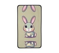 Cute Little Bunny Printed Coral Fleece Towel, Skin-Friendly and Comfortable, fine Workmanship, Suitable for Home, Travel, Swimming, Beach, etc.