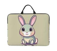 Cute Little Bunny Printed Laptop Sleeve 16.5 * 12.2", Business and Casual Dual use, Suitable for Some laptops