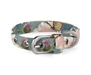 Cute Little Butterfly Dog Collar Adjustable Martingale Pet Collar Female Male Cute Cat Collars No Pull Dog Choker Collars for Small Medium Large Pet