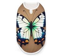 Cute Little Butterfly Dog Shirt Quick Dry Breathable Pet T-Shirt Soft Stretchy Sleeveless Vest Dog Apparel M